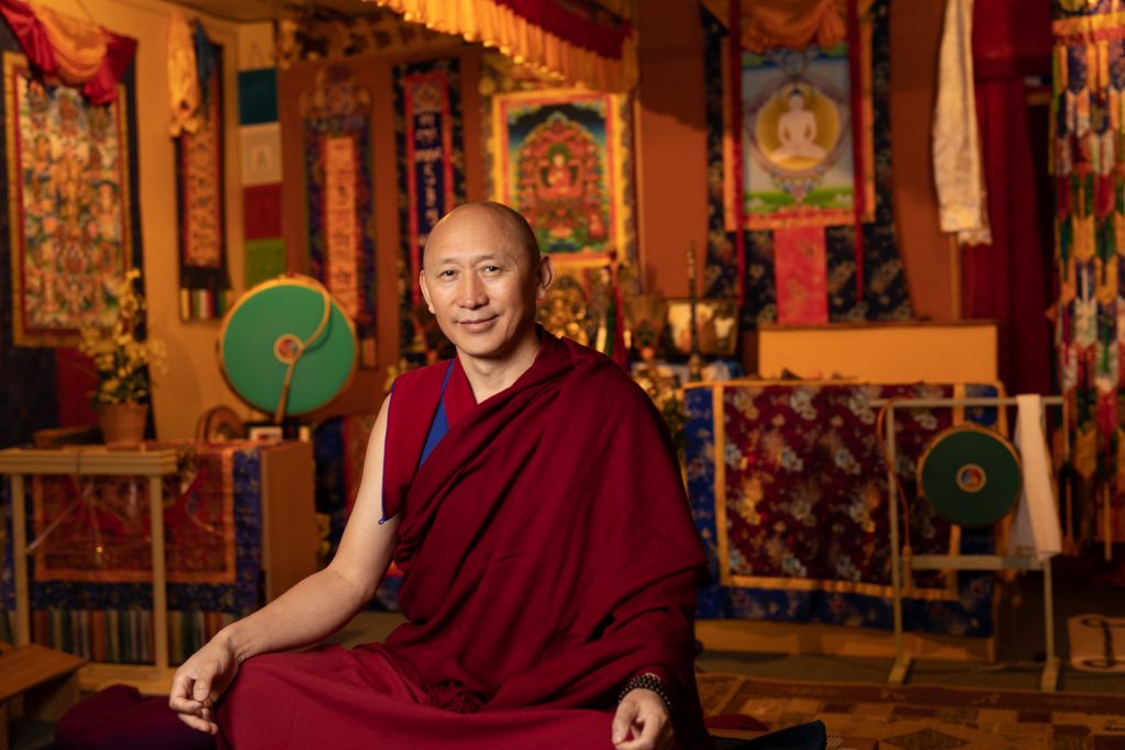 Geshe La, Our resident Lama and Founder of Sherab Chamma Ling