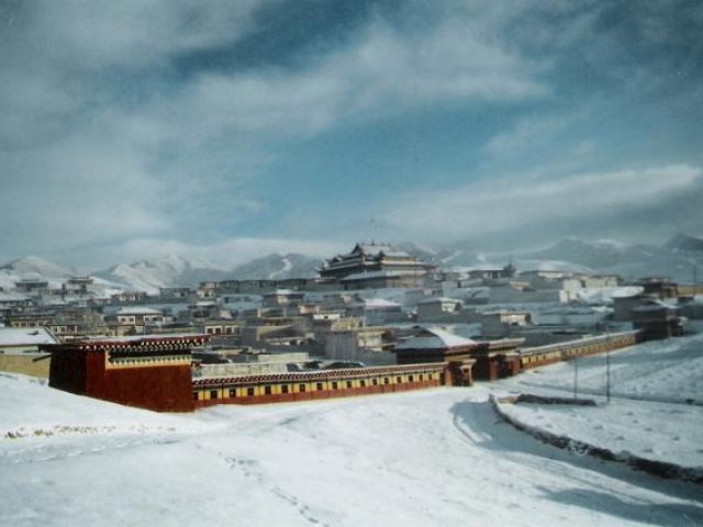 winter nangzhig monastery amdo tibet