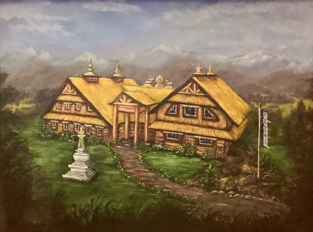 Sherab Chamma Ling, artists vision of retreat center in the comox valley. 